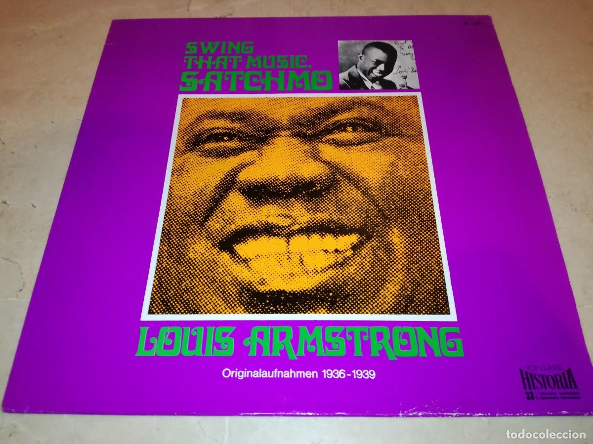Discos de vinilo: LOUIS ARMSTRONG-SWING THAT MUSIC, SATCHMO LOUIS ARMSTRONG-VINILO EN EXCELENTE ESTADO