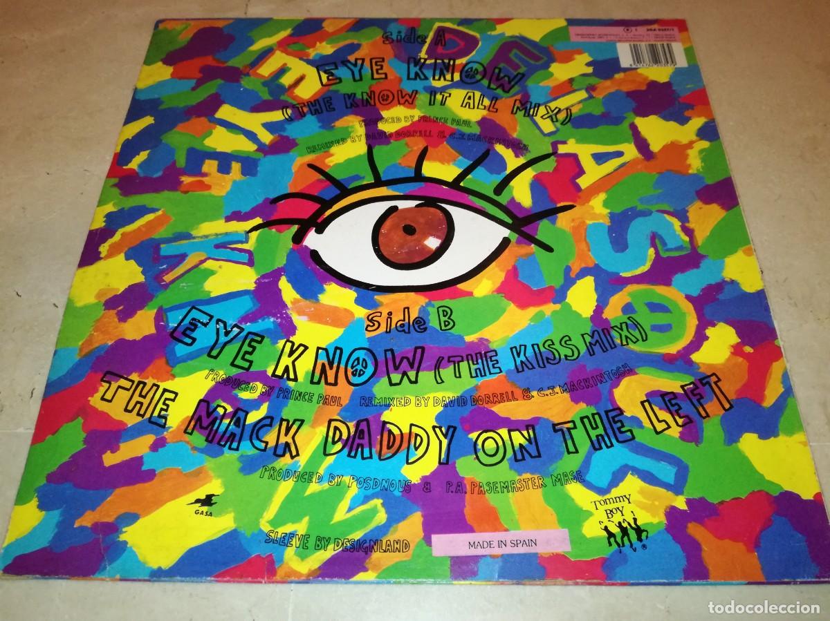 Discos de vinilo: DE LA SOUL-EYE KNOW-ORIGINAL 1990 - Foto 2