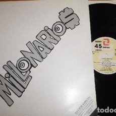 Discos de vinilo: LOS MILLONARIOS – MIAMI / LA RODILLA / MUÑEKAS DE VALLEKAS / SOGUETO - MAXI-SINGLE PROMO ZAFIRO 1989
