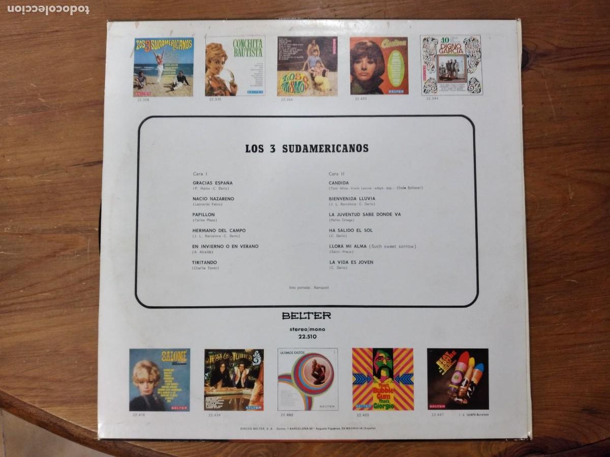 Discos de vinilo: LP Vinilo Los 3 sudamericanos - Foto 2