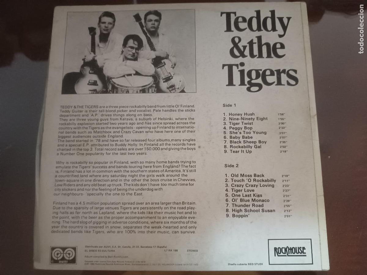 Discos de vinilo: Teddy&Tigers- Tear It Up - Foto 2