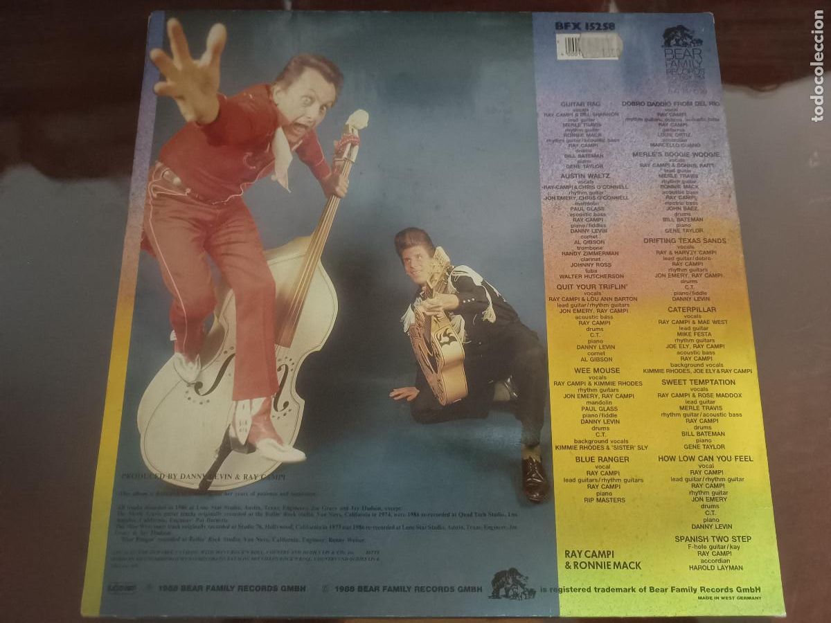 Discos de vinilo: Ray Campi- With friends in Texas - Foto 2