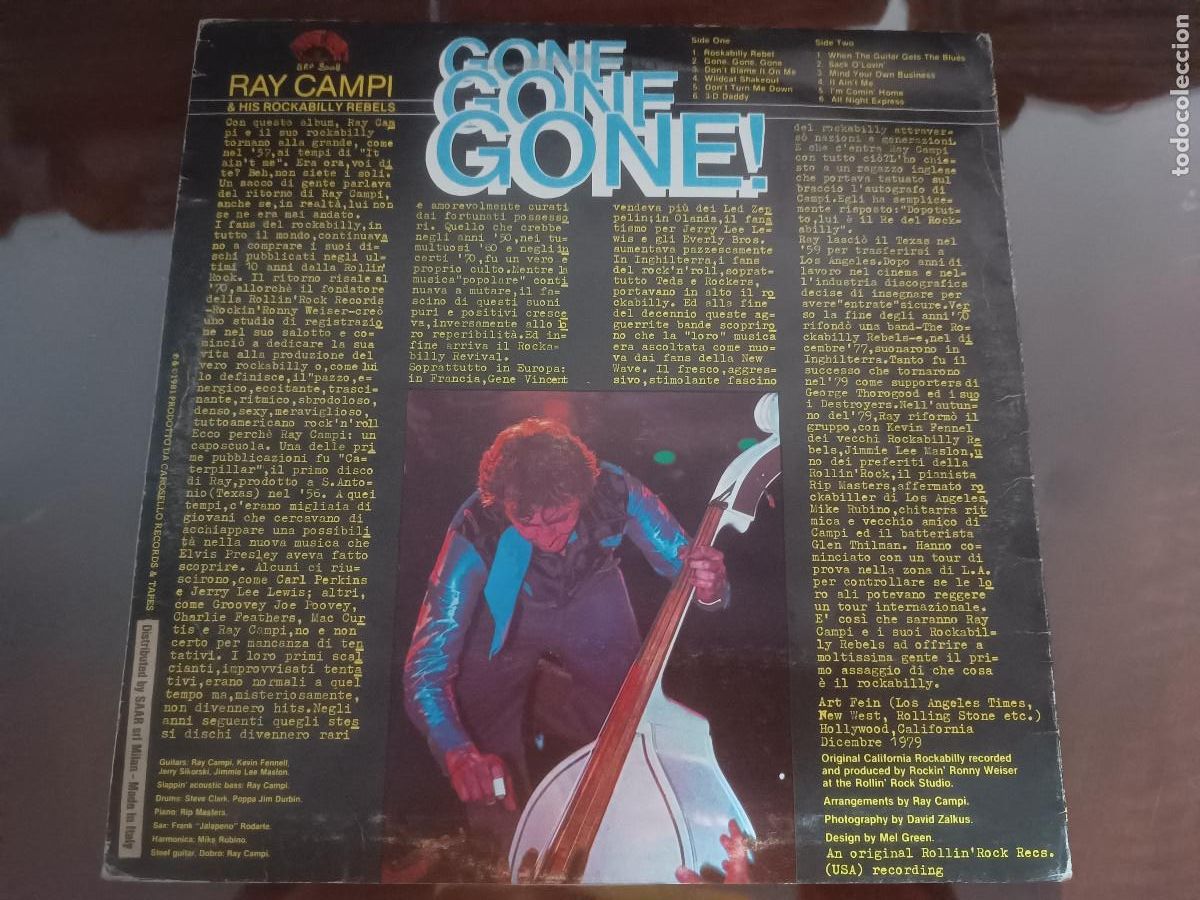 Discos de vinilo: Ray Campi- Gone, gone, gone! - Foto 2