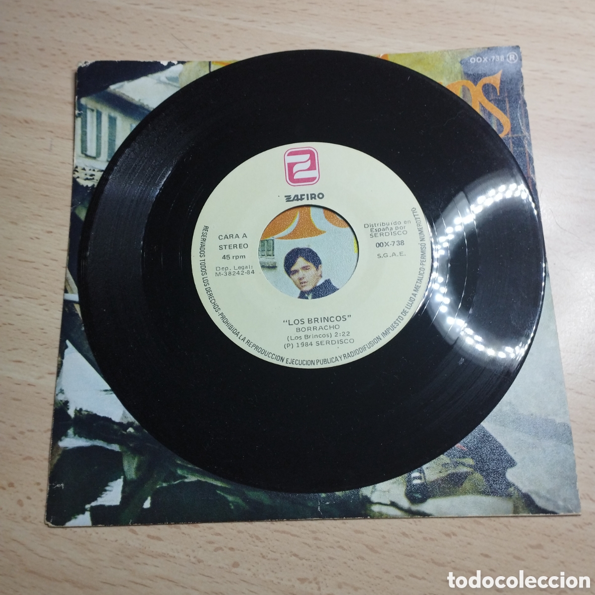 Discos de vinilo: Single 7&rdquo; Los Brincos. 1984. Borracho + Sola. - Foto 4