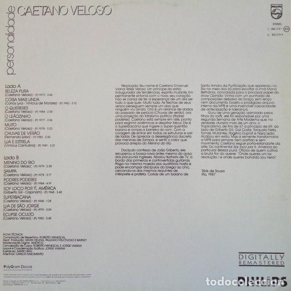 Discos de vinilo: Caetano Veloso &lrm;&ndash; Personalidade - Foto 2