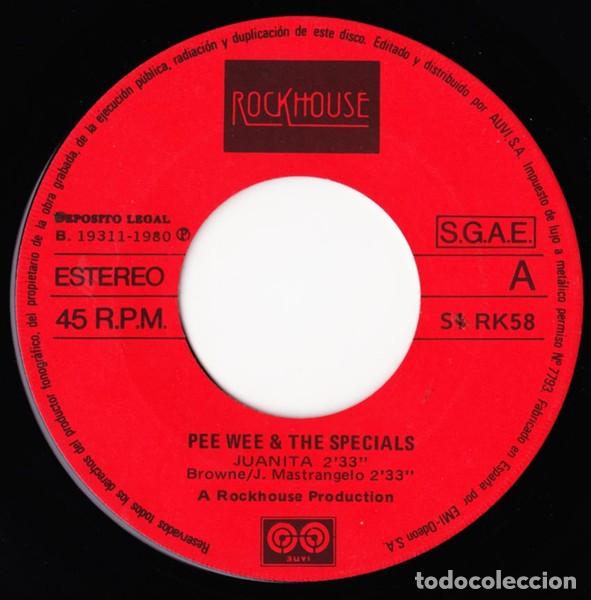 Discos de vinilo: Pee Wee & The Specials &ndash; Juanita - Foto 3