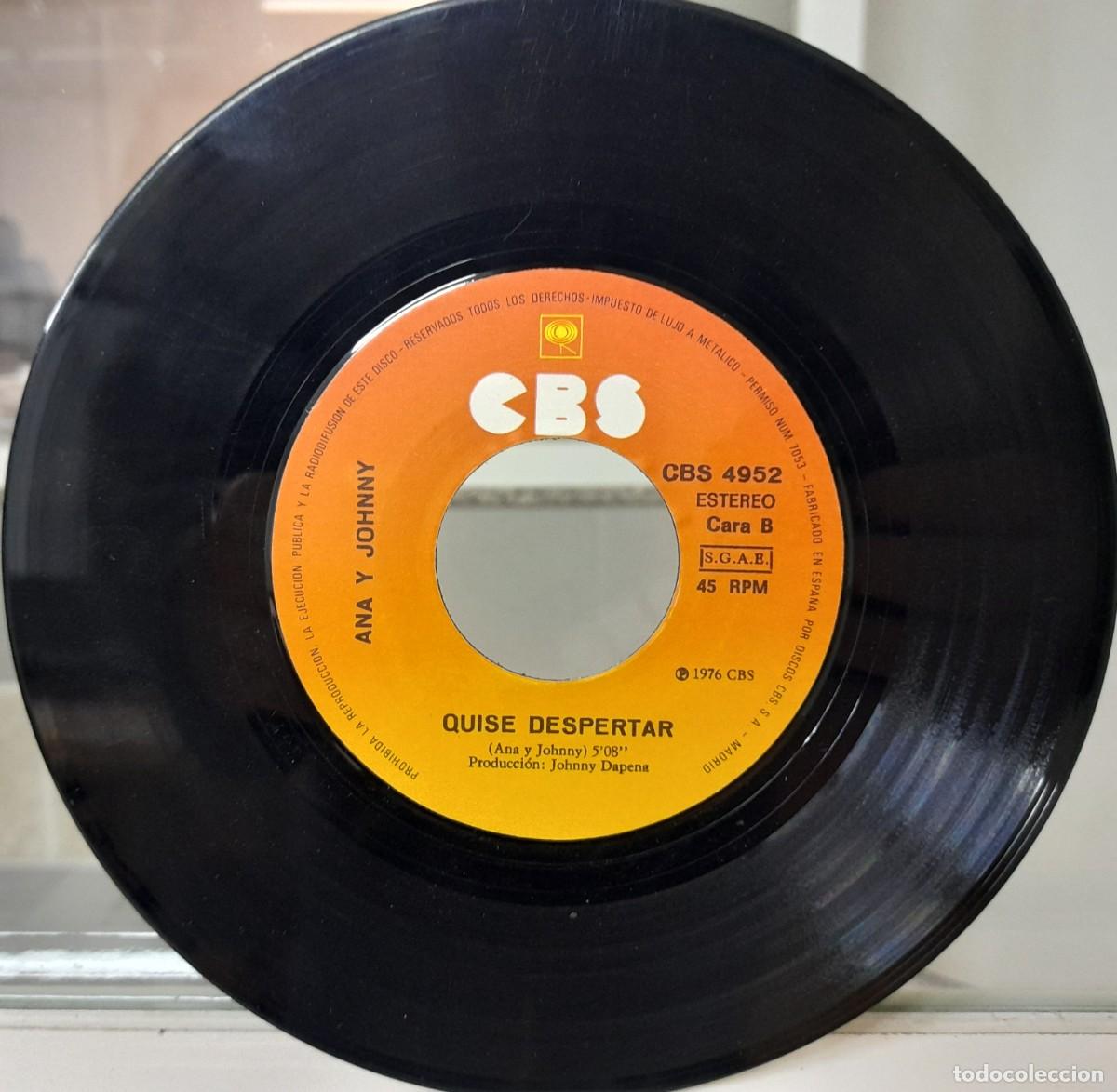 Discos de vinilo: Single Ana y Johnny (1976) - Foto 3
