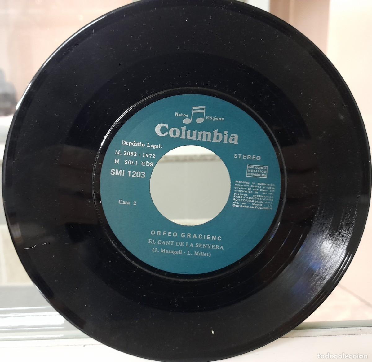 Discos de vinilo: Single Orfeo Gracienc (1972) - Foto 3