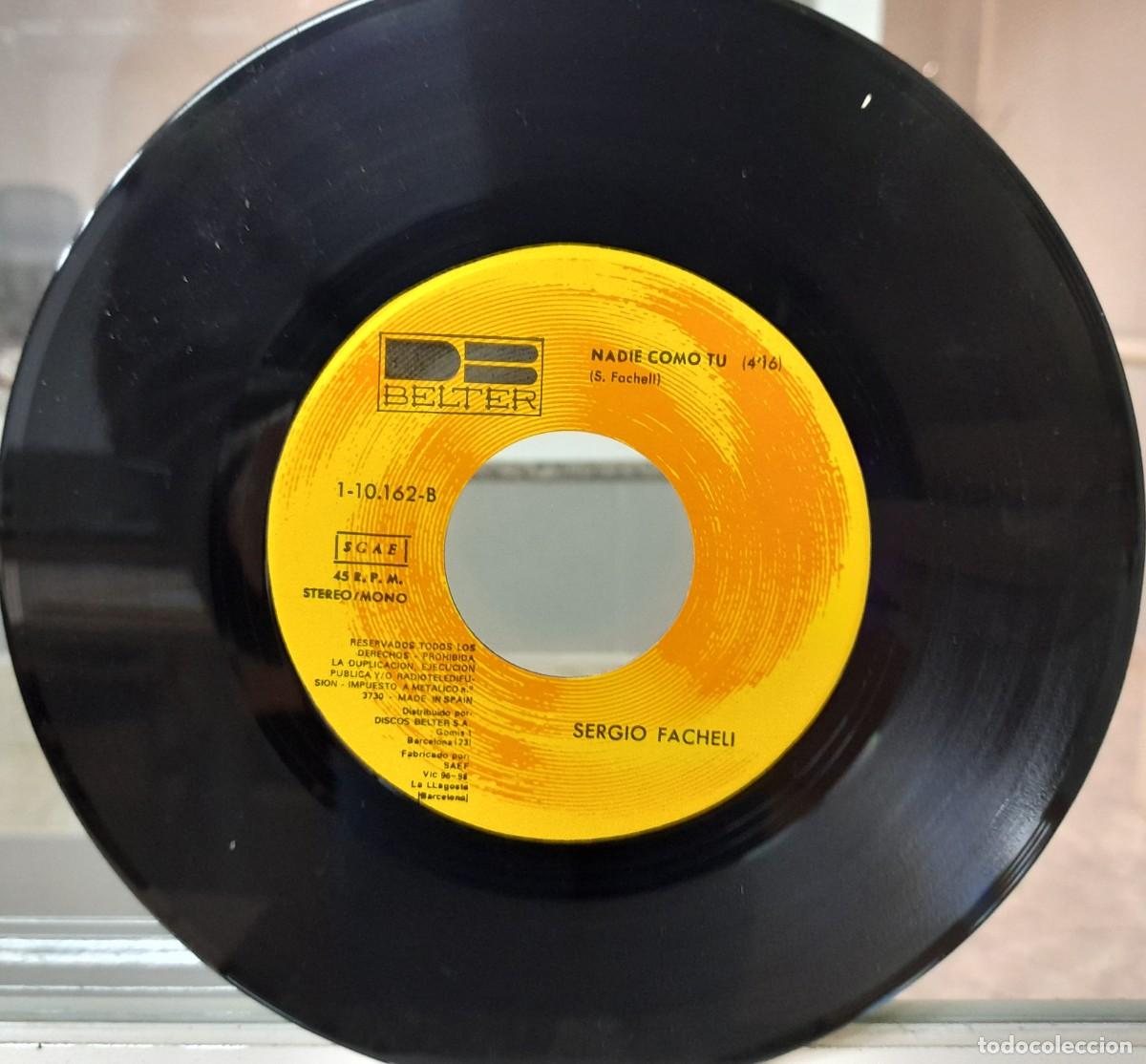 Discos de vinilo: Single Sergio Facheli - Foto 3