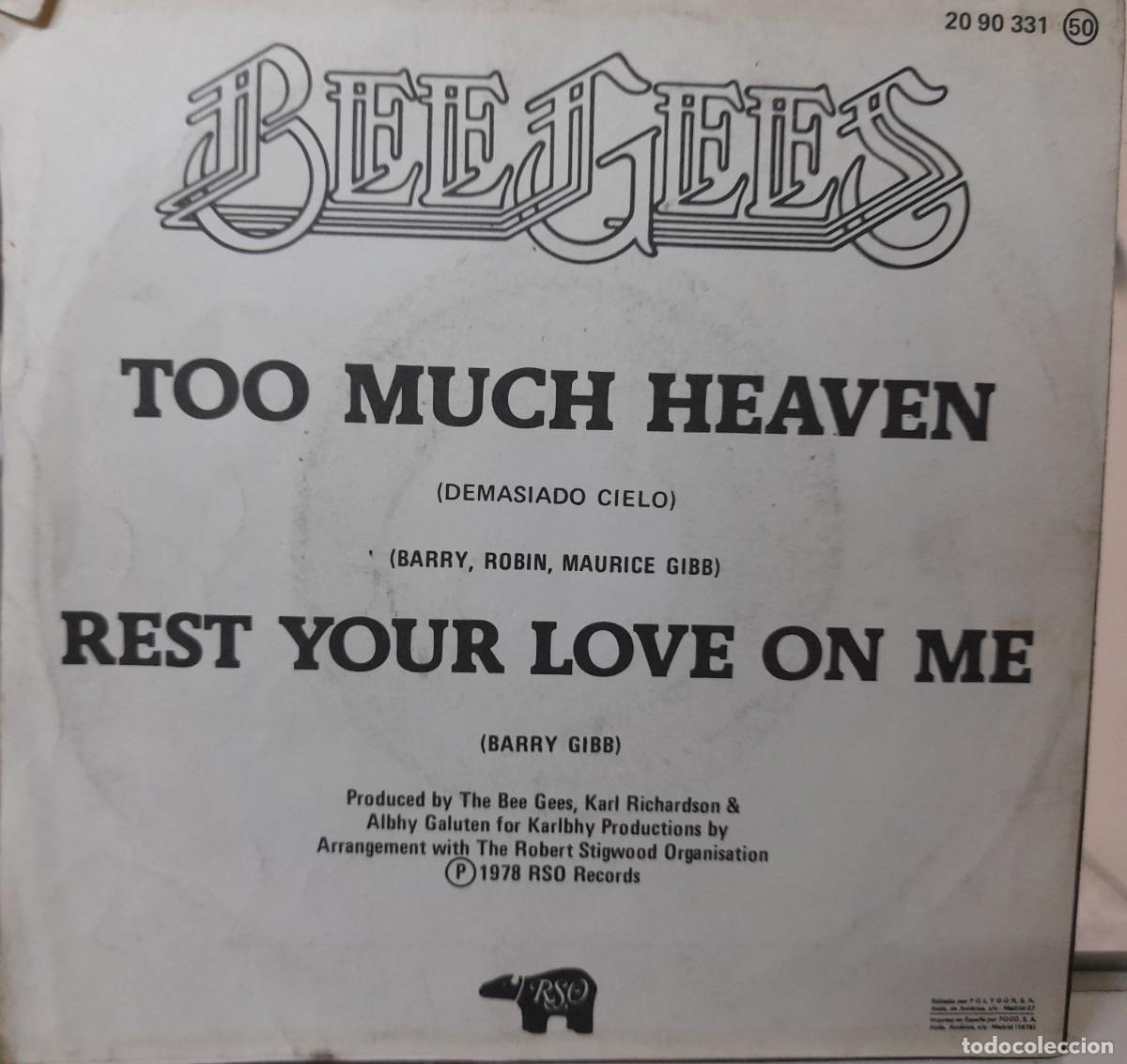 Discos de vinilo: Single The Bee Gees (1978) - Foto 2