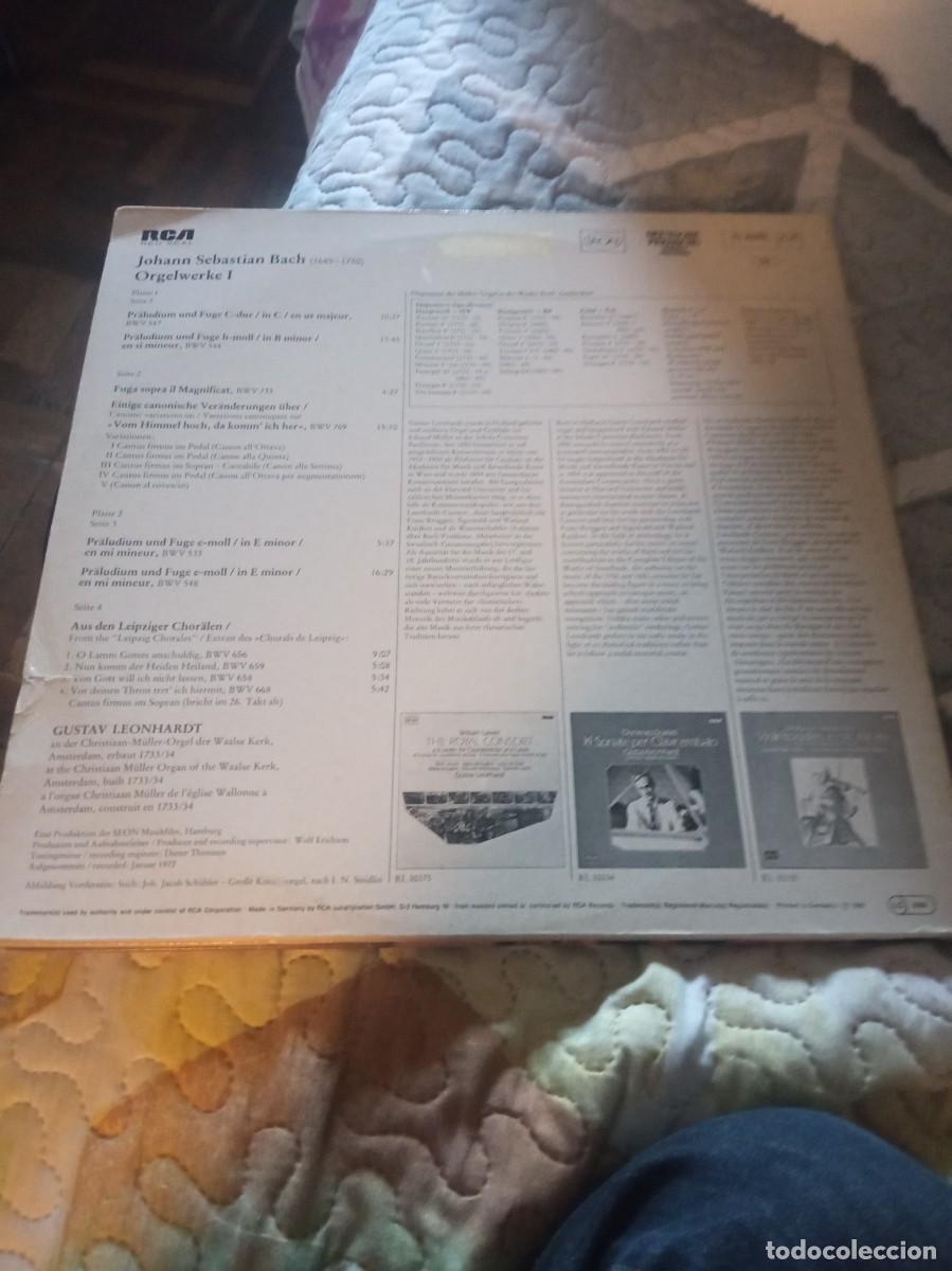 Discos de vinilo: Bach orgelwerke I. RCA 1980 disco doble - Foto 2