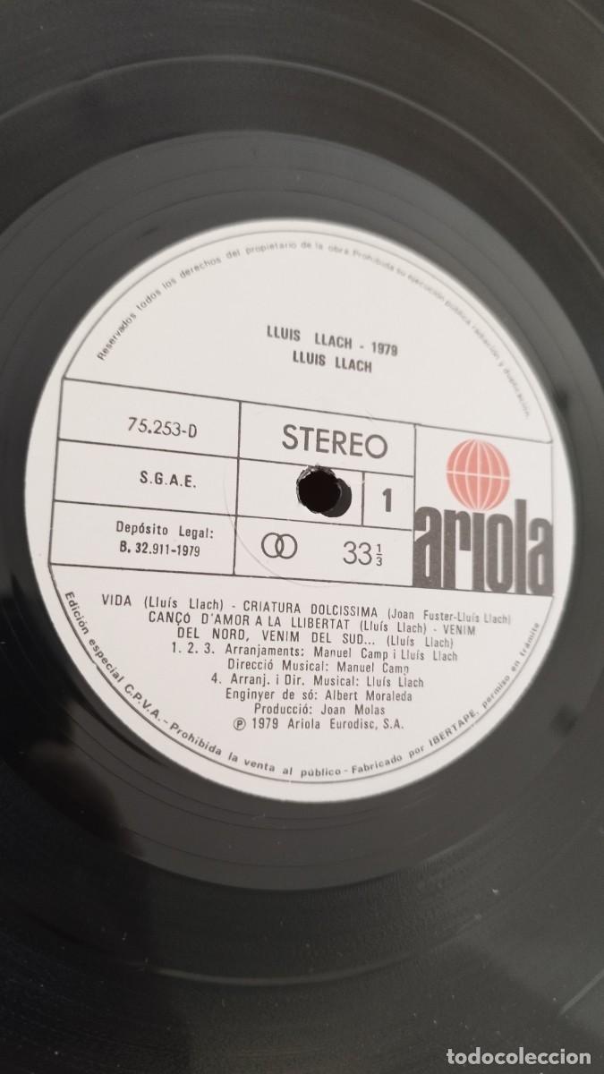 Discos de vinilo: Llu&iacute;s Llach,1979.Vinilo Lp - Foto 2