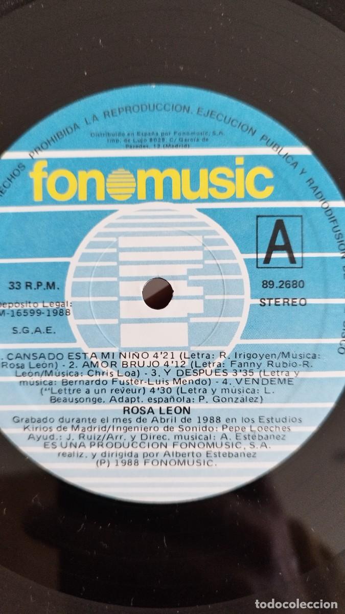 Discos de vinilo: Rosa Le&oacute;n,Rosa Le&oacute;n.Vinilo Lp - Foto 2