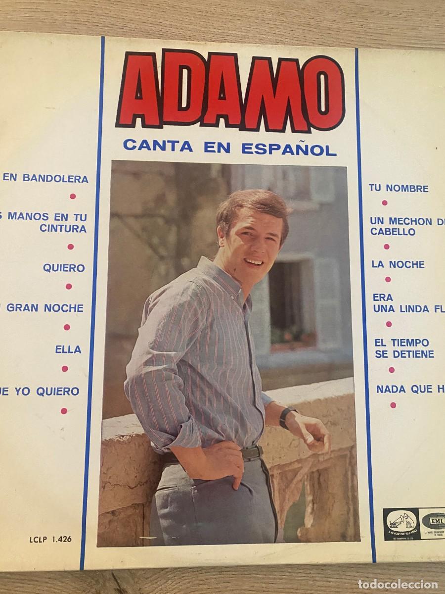 Discos de vinilo: ADAMO CANTA EN ESPA&Ntilde;OL LP - Foto 1