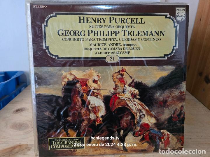 Disques de vinyle: ENCICLOPEDIA DE LOS GRANDES COMPOSITORES 21 HENRY PURCELL GEORG PHILIPP TELEMANN VINILO V4