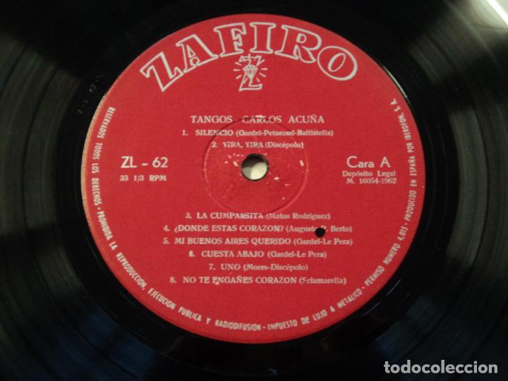 Discos de vinilo: Carlos Acu&ntilde;a - Tangos - Foto 3