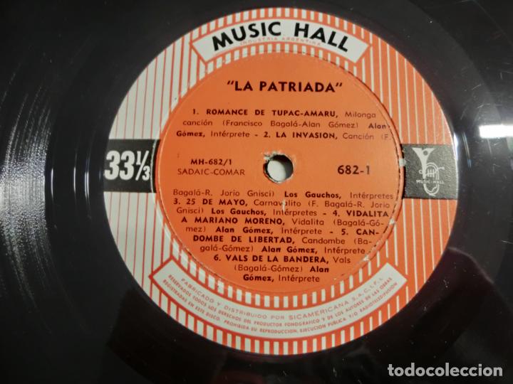 Discos de vinilo: LOS GAUCHOS / ALAN GOMEZ - LA PATRIADA - Foto 3