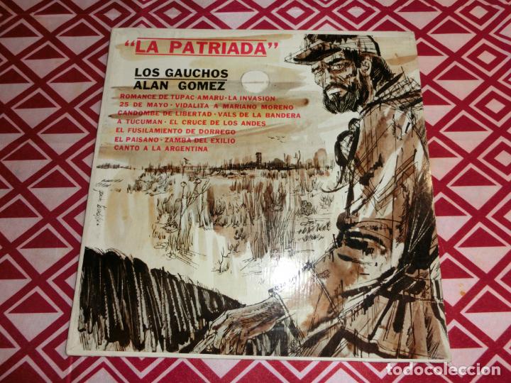 Discos de vinilo: LOS GAUCHOS / ALAN GOMEZ - LA PATRIADA - Foto 1