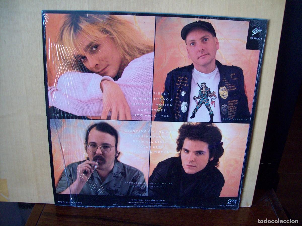 Discos de vinilo: CHEAP TRICK - STANDING ON THE EDGE - LP 1990 - Foto 2