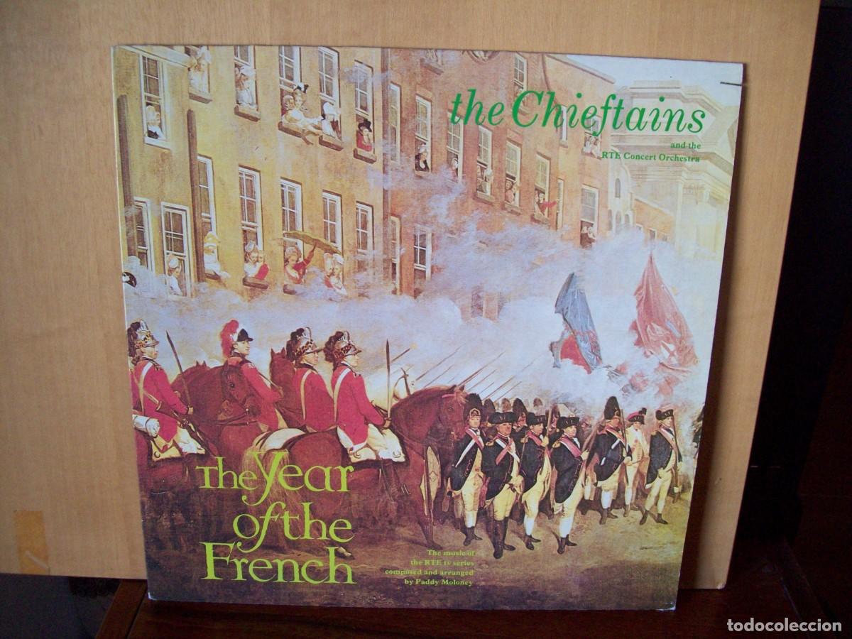 Disques de vinyle: THE CHIEFTAINS AND THE RTE CONCERT ORCHESTRA - THE YEAR OF THE FRENCH - LP 1983 MADE EN INGLATERRA