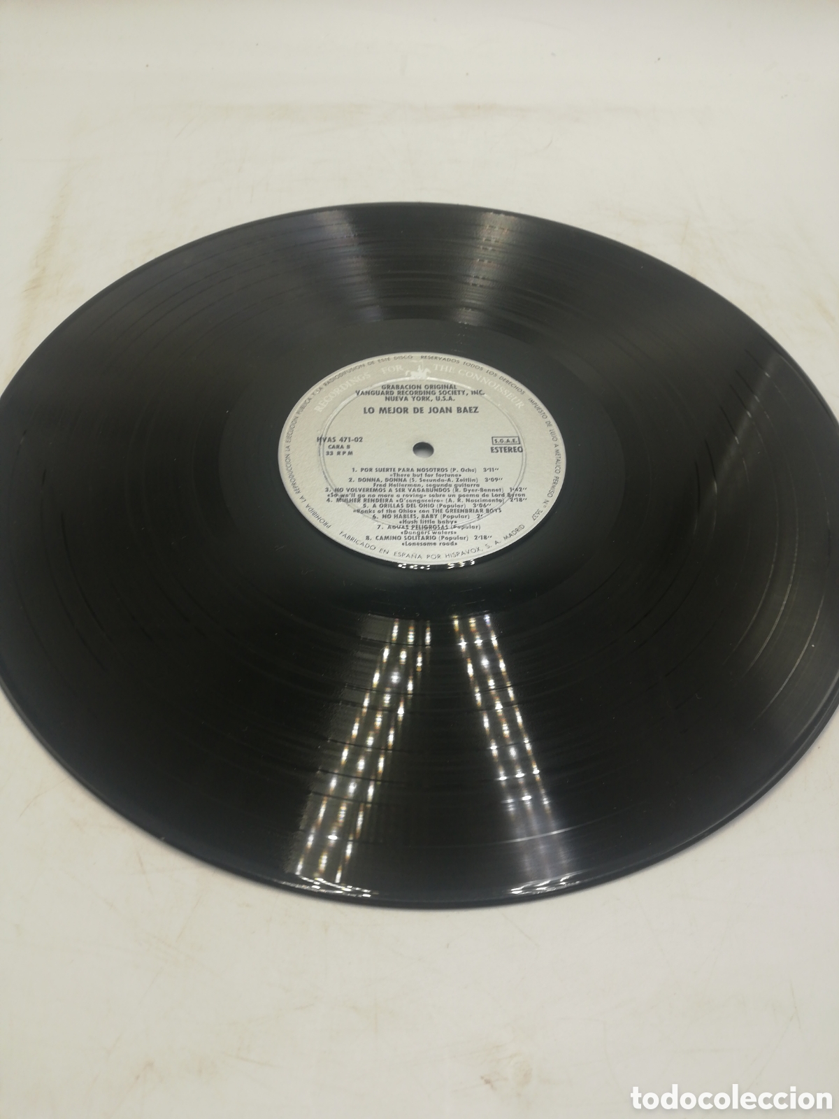 Discos de vinilo: Lo mejor de Joan Baez. HispaVox. 1965. - Foto 4