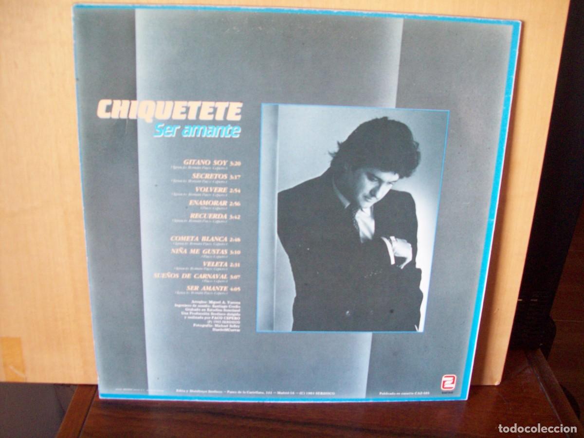 Discos de vinilo: CHIQUITETE - SER AMANTE - LP 1983 - Foto 2