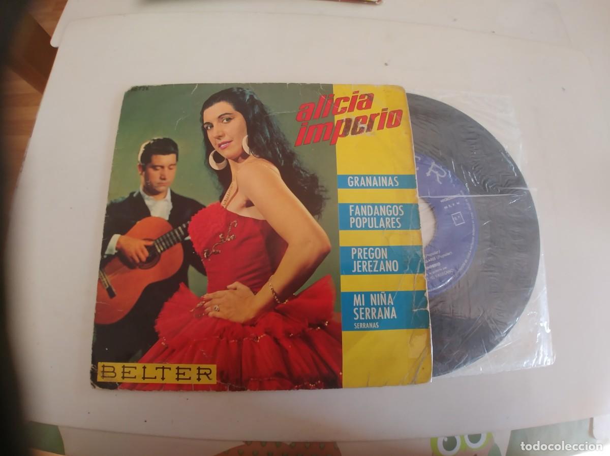 Discos de vinilo: ALICIA IMPERIO-EP GRANAINAS +3 - Foto 1