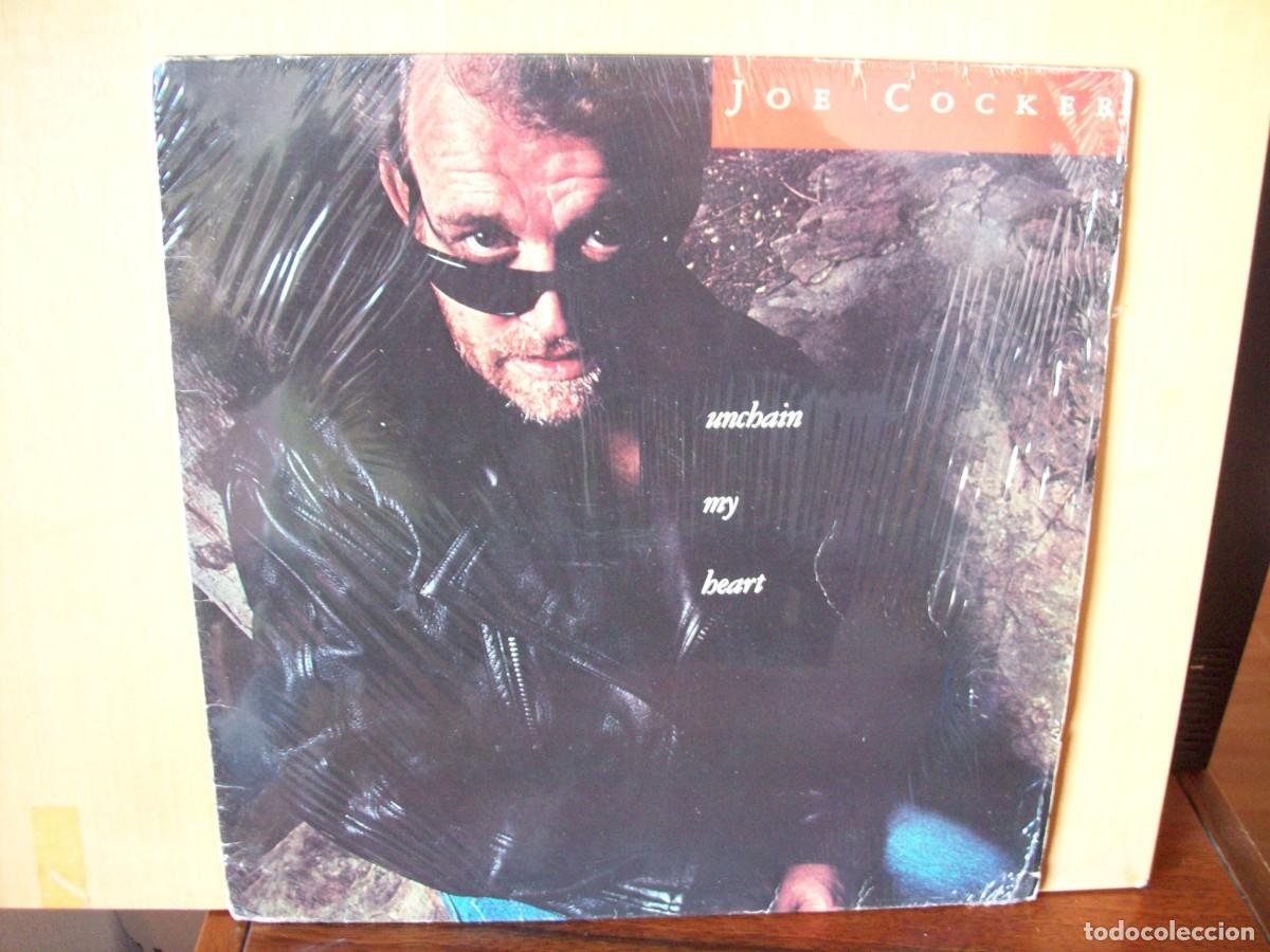 Discos de vinilo: JOE COCKER - UNCHAIN MY HEART - LP 1987 - Foto 1
