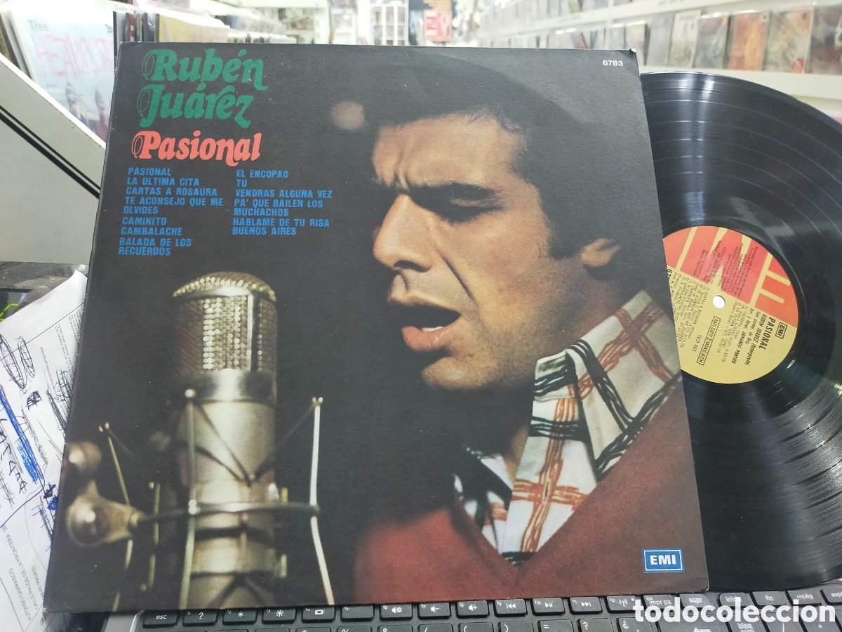 Discos de vinilo: Rub&eacute;n Ju&aacute;rez LP pasional argentina 1975