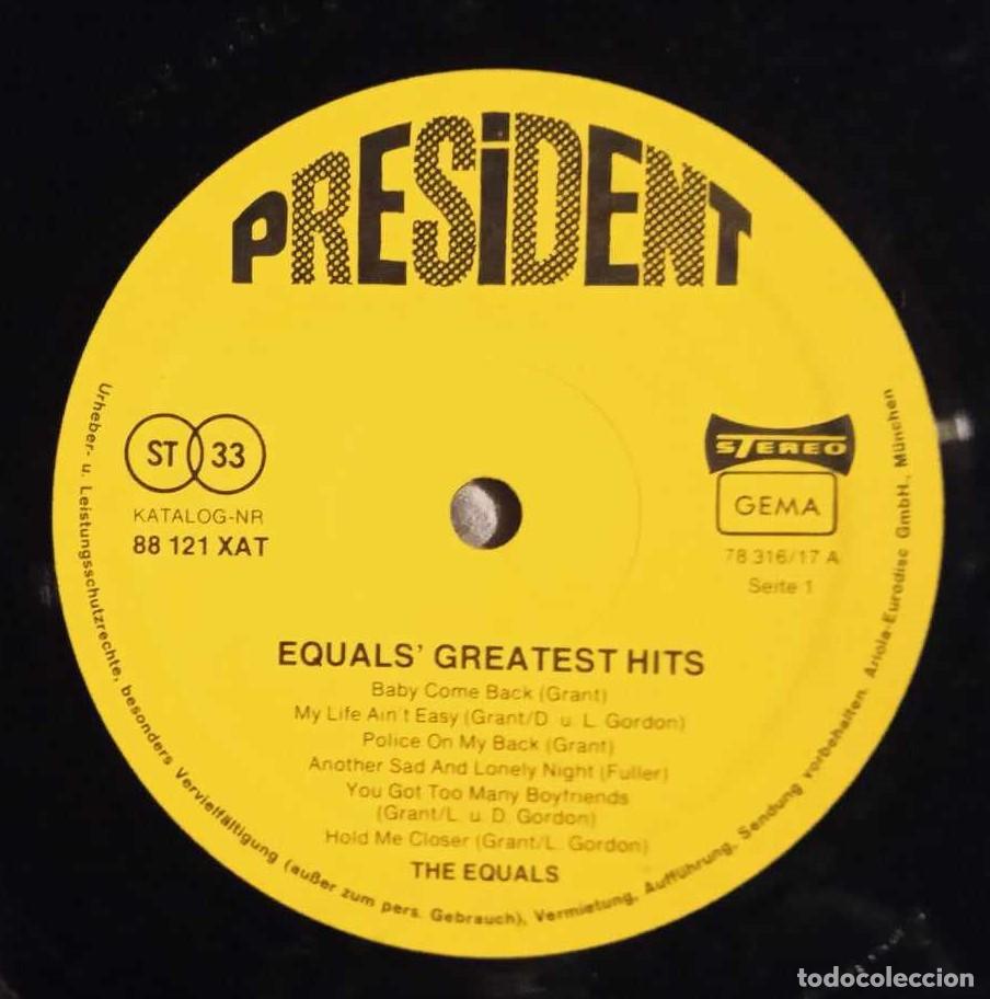 Discos de vinilo: EQUALS - GREATEST HITS - POP CLUB - Foto 2