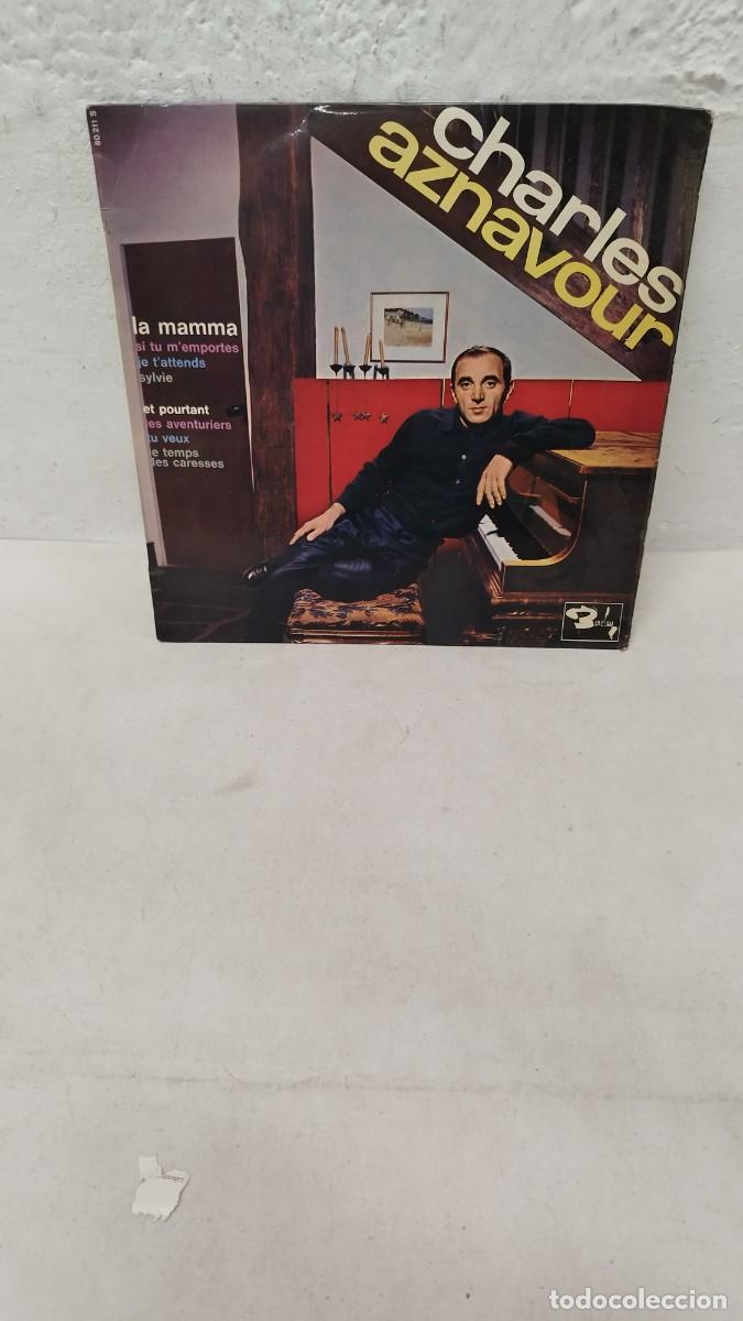 Discos de vinilo: Charles Aznavour &ndash; La Mamma.Vinilo Lp de 10&rdquo; - Foto 1