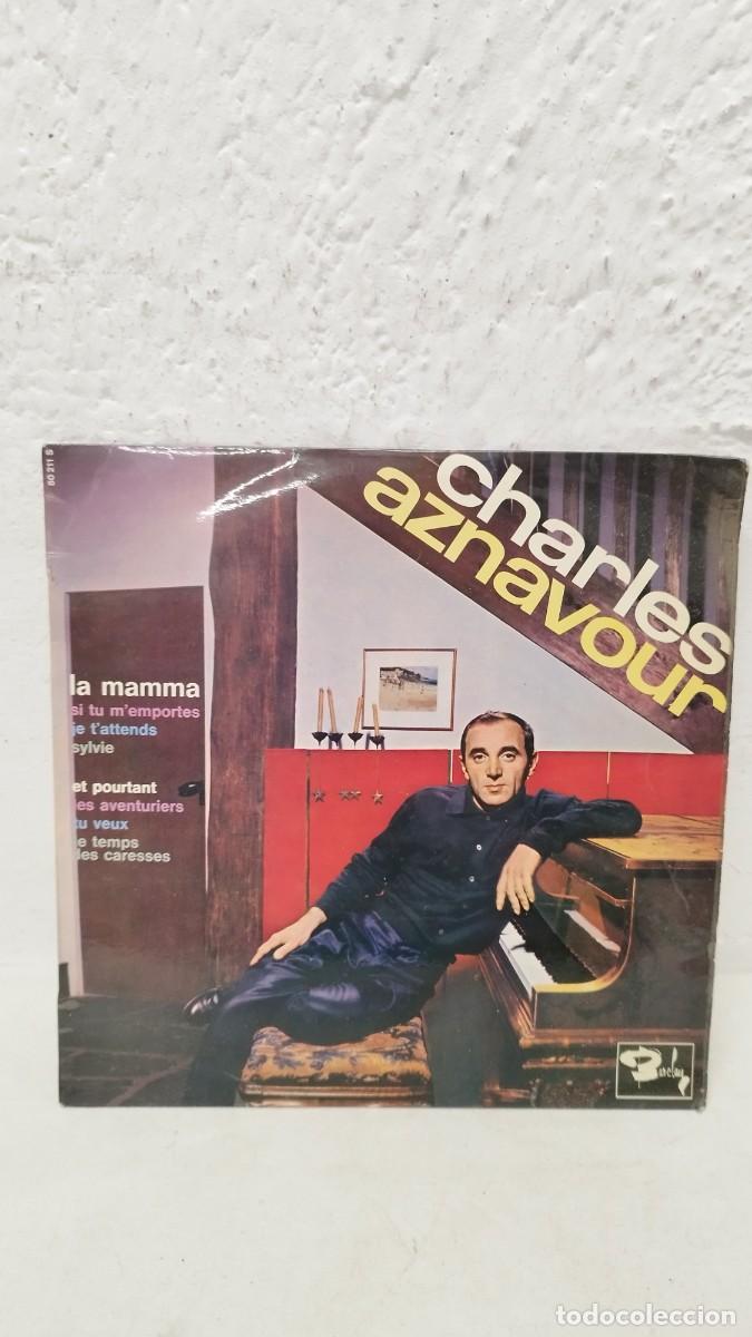 Discos de vinilo: Charles Aznavour &ndash; La Mamma.Vinilo Lp de 10&rdquo; - Foto 2