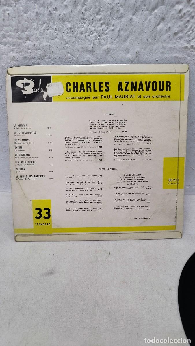 Discos de vinilo: Charles Aznavour &ndash; La Mamma.Vinilo Lp de 10&rdquo; - Foto 4