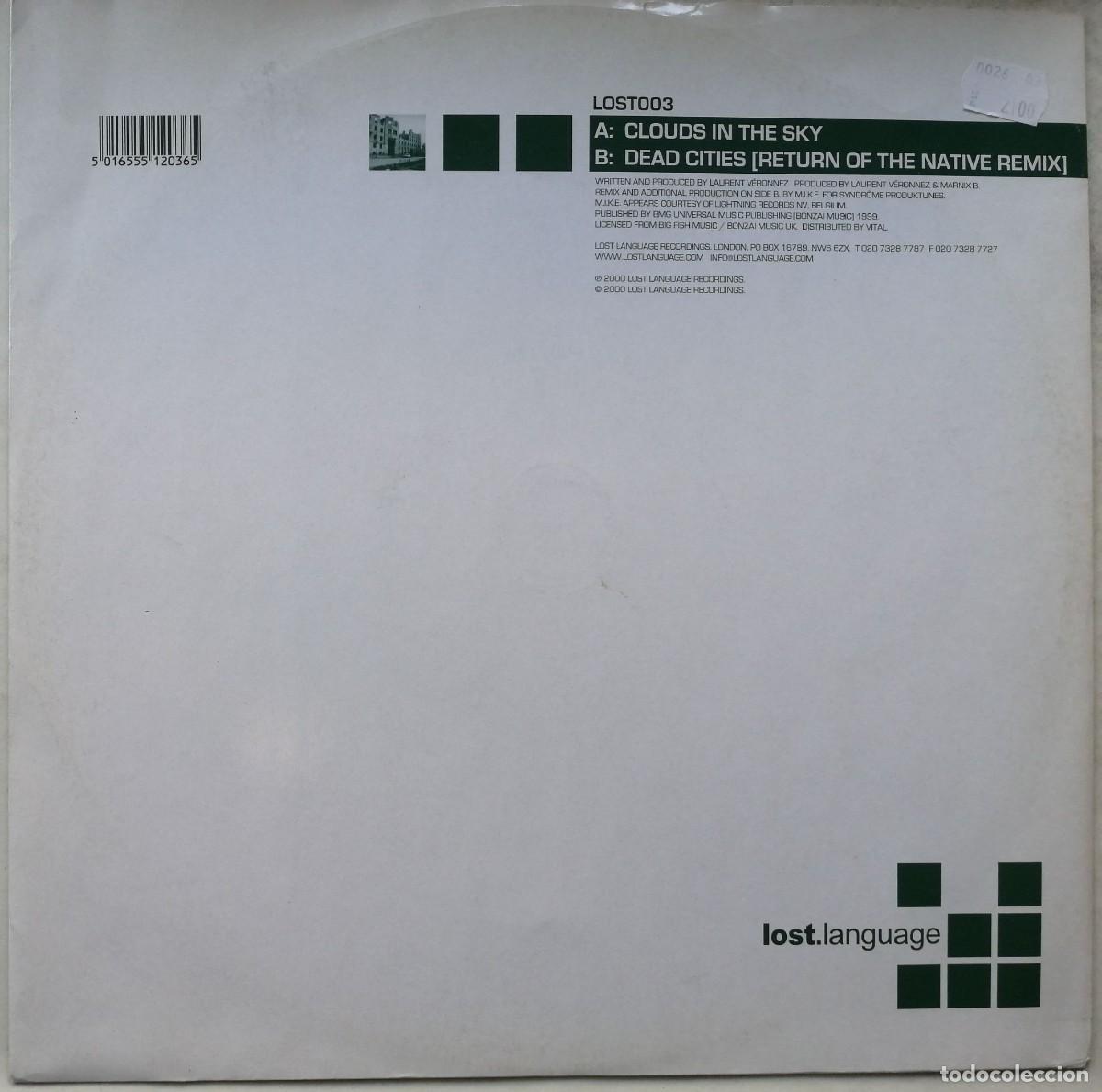 Discos de vinilo: V-One, Dead Cities E.P., Lost Language - LOST003 - Foto 2