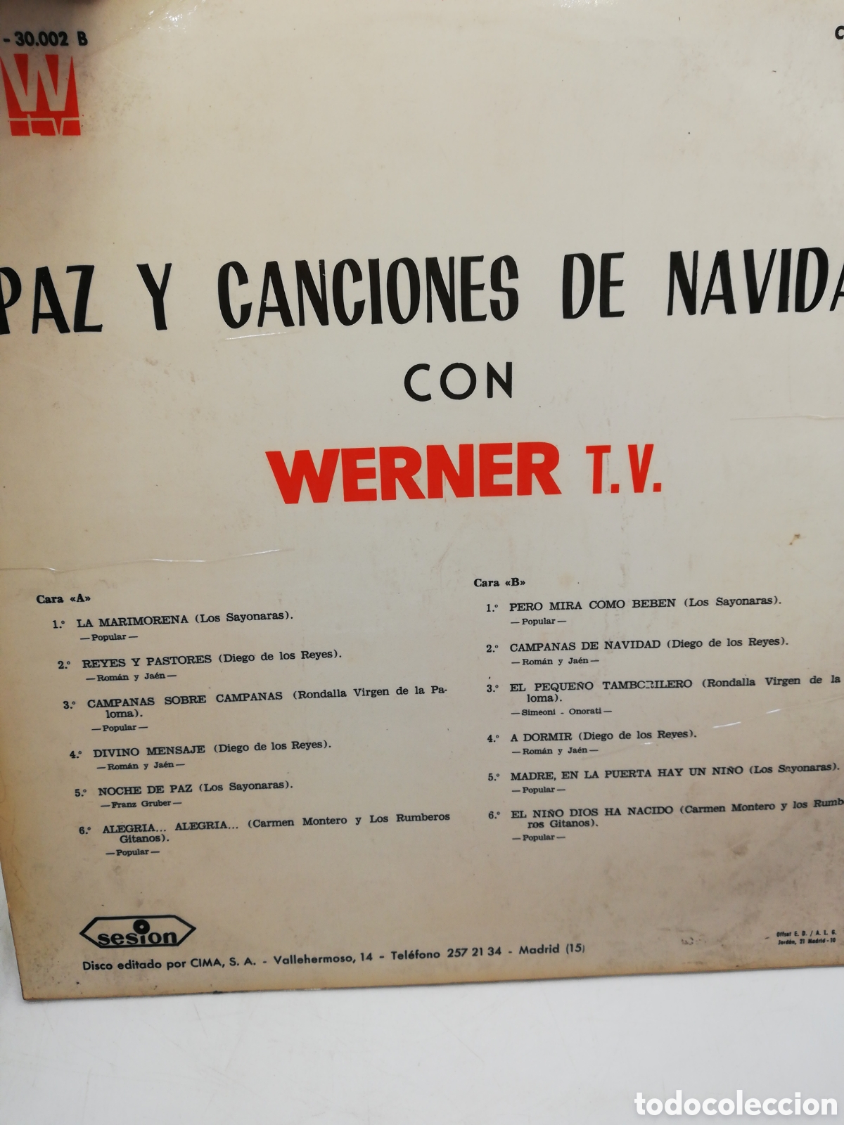 Discos de vinilo: Paz y canciones de Navidad con Werner. LP. - Foto 2