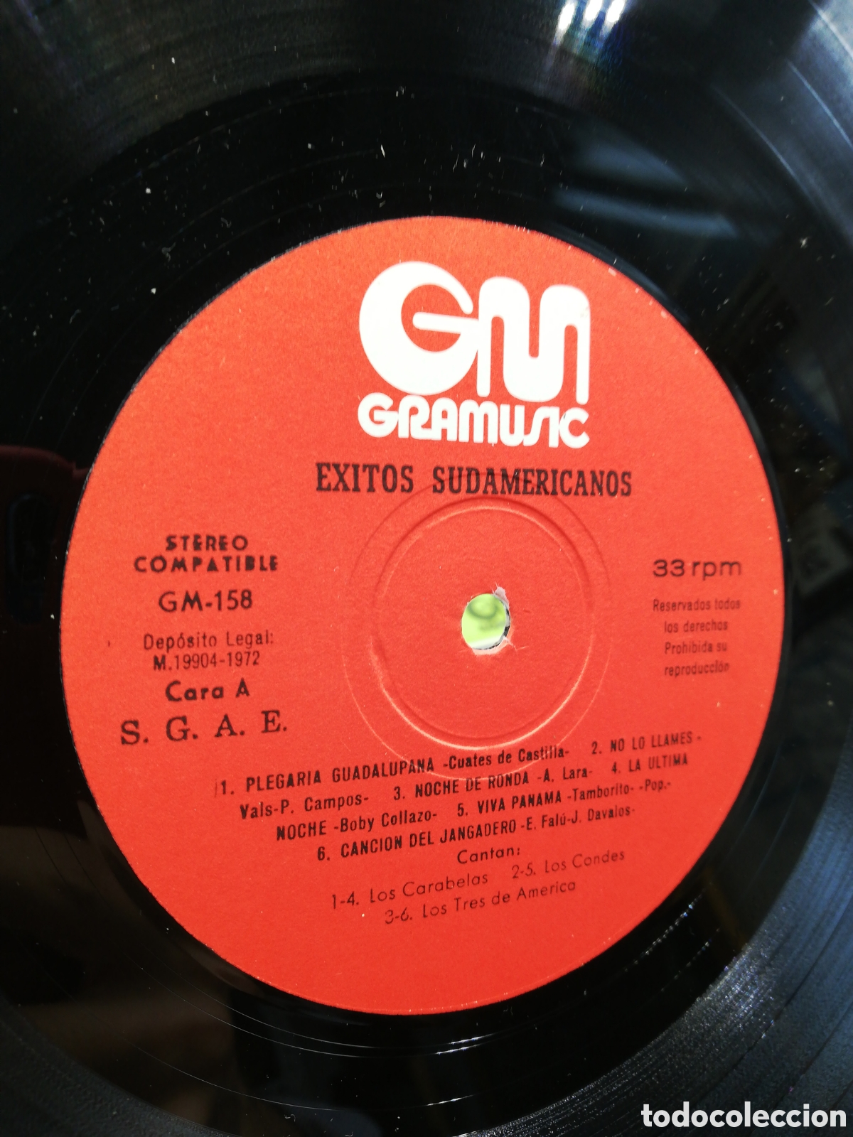Discos de vinilo: &Eacute;xitos Sudamericanos. GM Gramusic. 1973. LP. - Foto 6