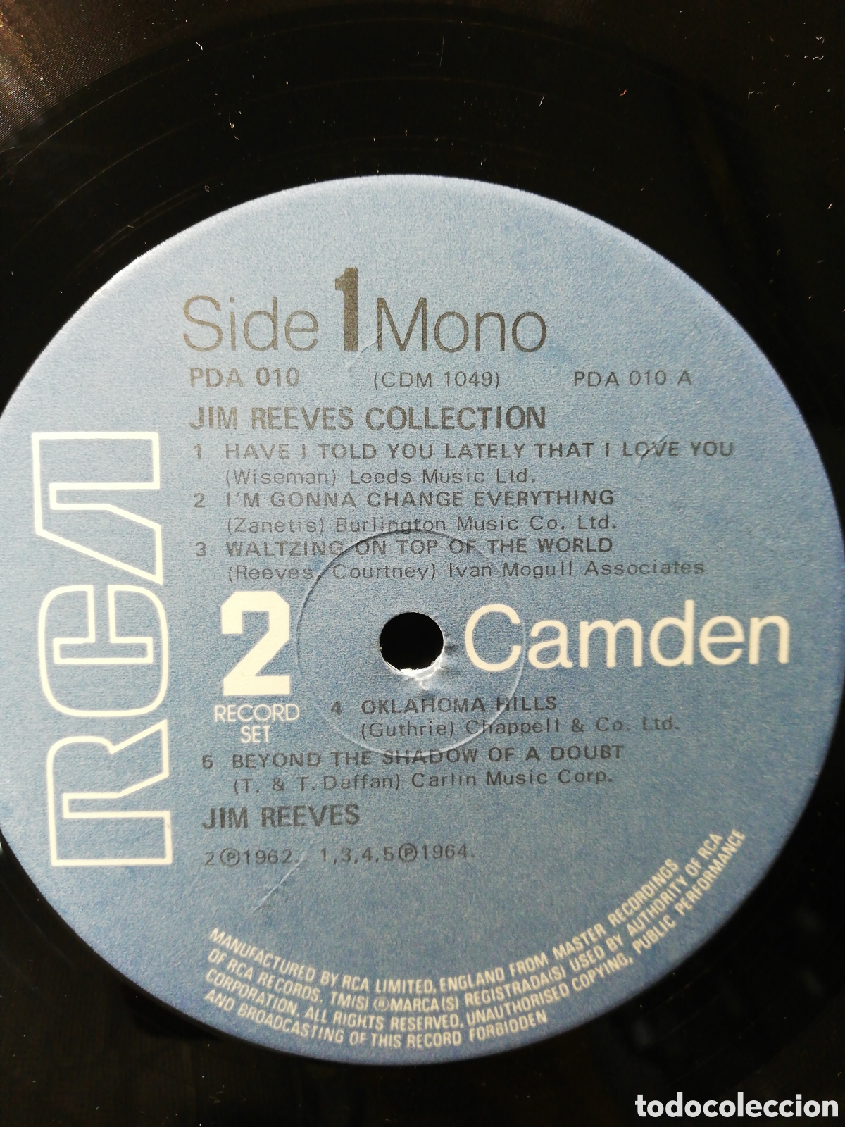 Discos de vinilo: The Jim Reeves Collection. Two Record Set. LP. - Foto 5