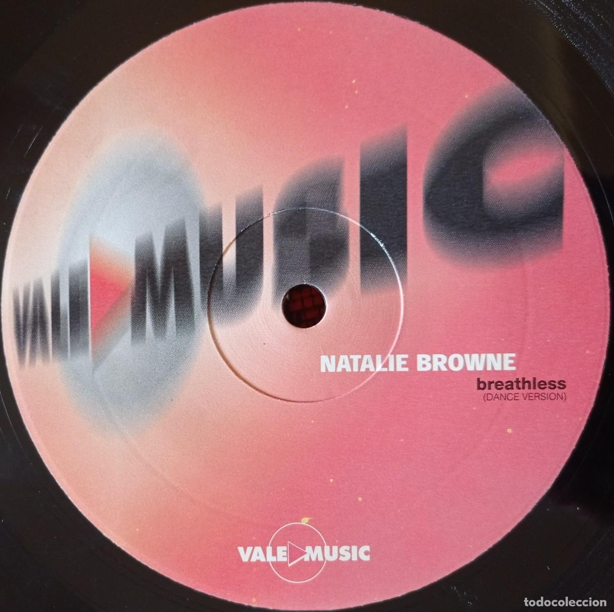 Discos de vinilo: NATALIE BROWNE ** Breathless (Dance Version) ** MAXI SINGLE VINILO ORIGINAL 2000 - Foto 3