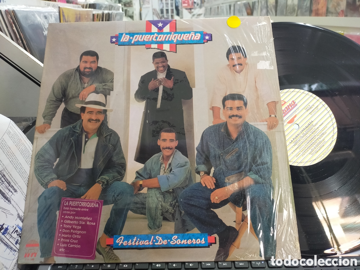 Vinyl records: La puertorrique&ntilde;a LP festival de soneros Espa&ntilde;a 1991