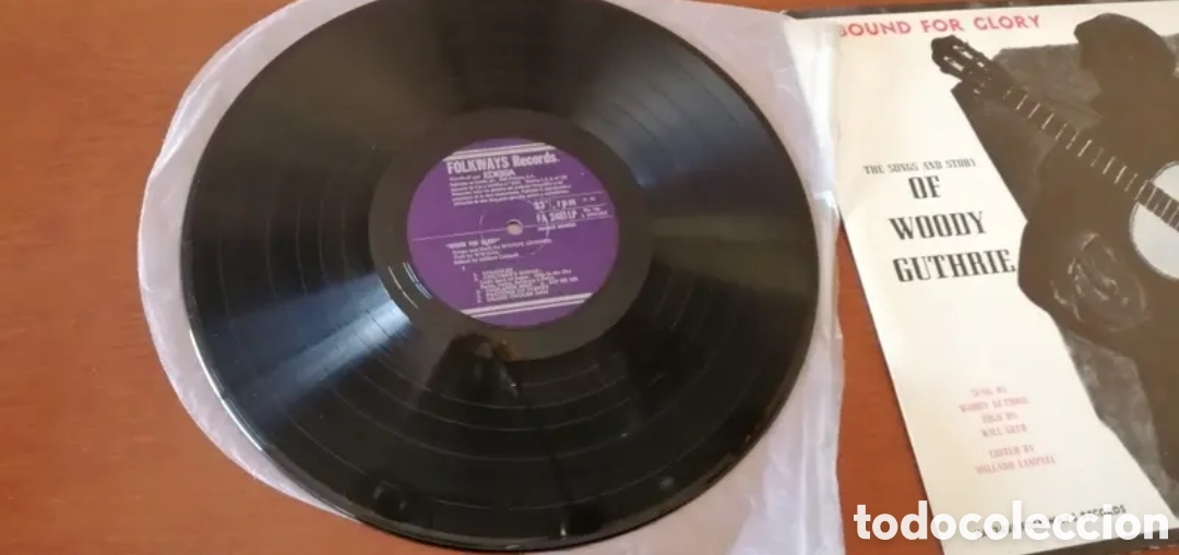 Discos de vinilo: LP Woody Guthrie &rdquo;Bound for Glory - Foto 2