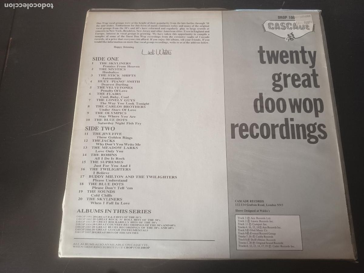 Discos de vinilo: 20 Great Doo Wop recordings - Foto 2