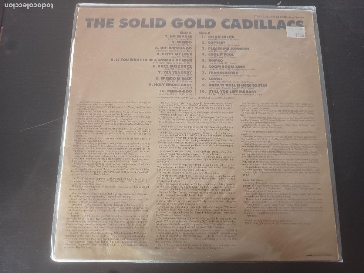 Discos de vinilo: The Cadillacs- The solid gold Cadillacs - Foto 2