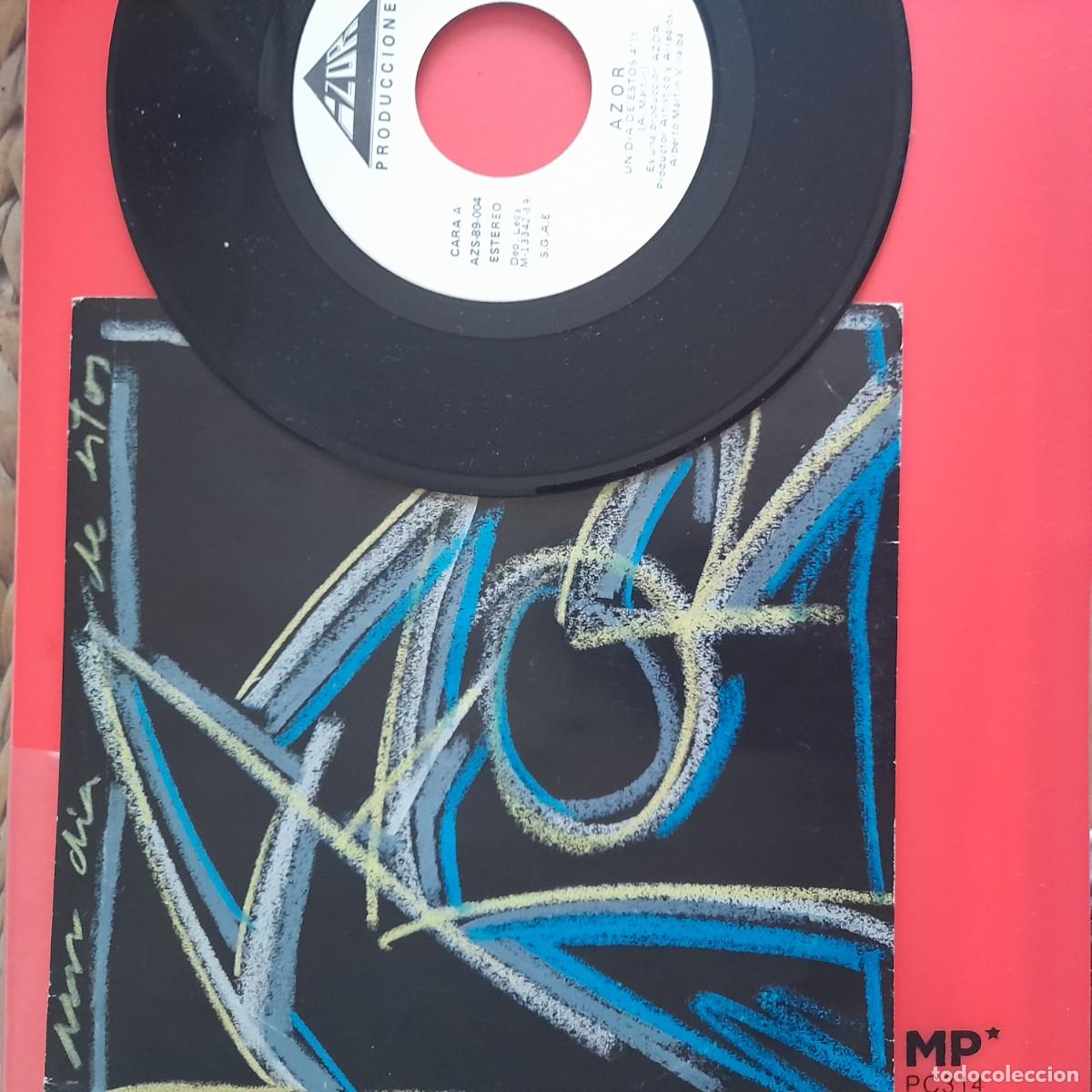 Discos de vinilo: AZOR UN DIA DE ESTOS DISCO VINILO SINGLE 45 RPM - Foto 1