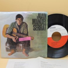 Discos de vinilo: JOAN MANUEL SERRAT CANÇO DE MATINADA EP MADE IN SPAIN 1966 CON LETRAS CANCIONES