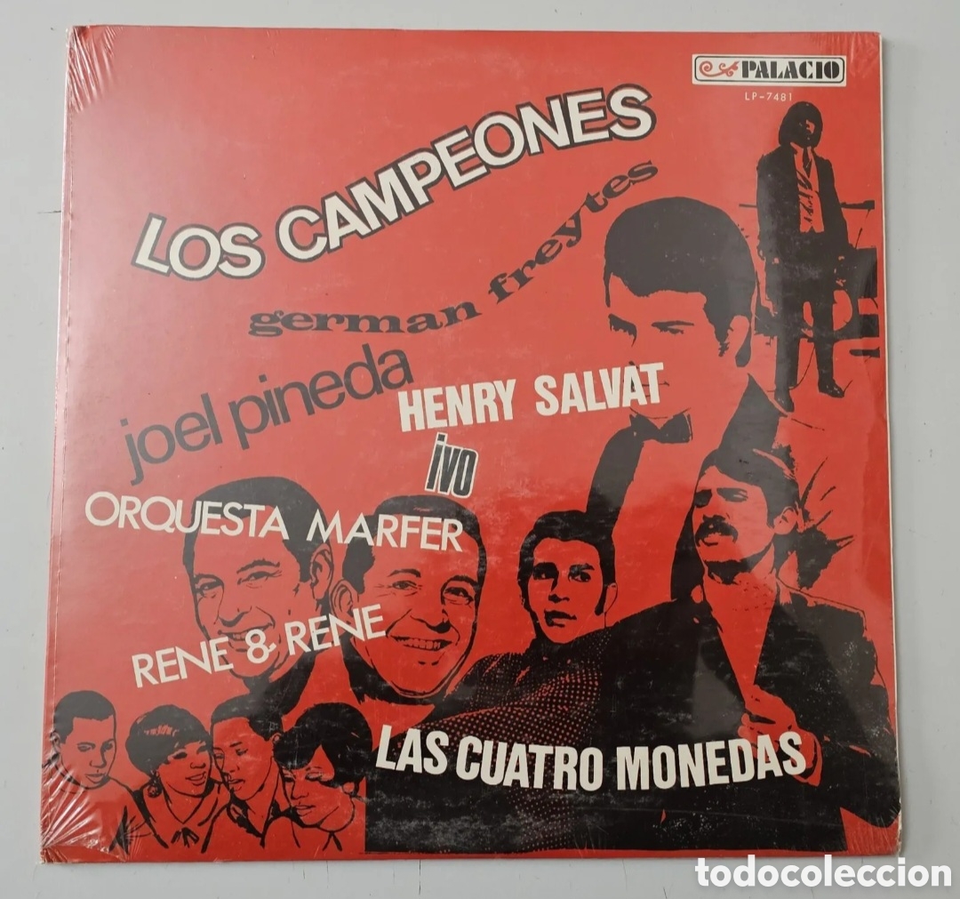Vinyl records: LP V/A LOS CAMPEONES (Venezuela - Palacio - 1960s) PRECINTADO