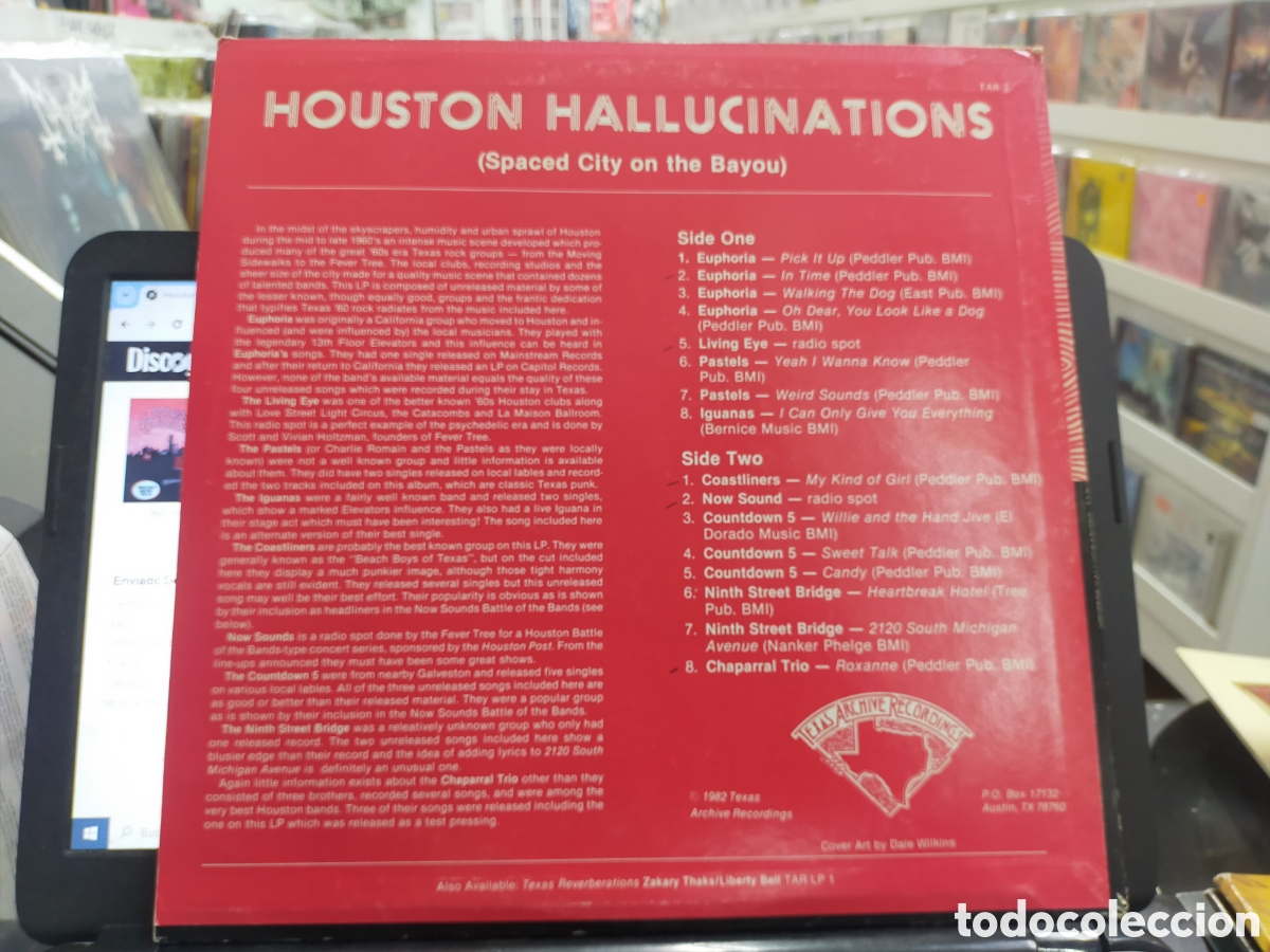Discos de vinilo: Houston hallucinations LP u.s.a. 1982 - Foto 2