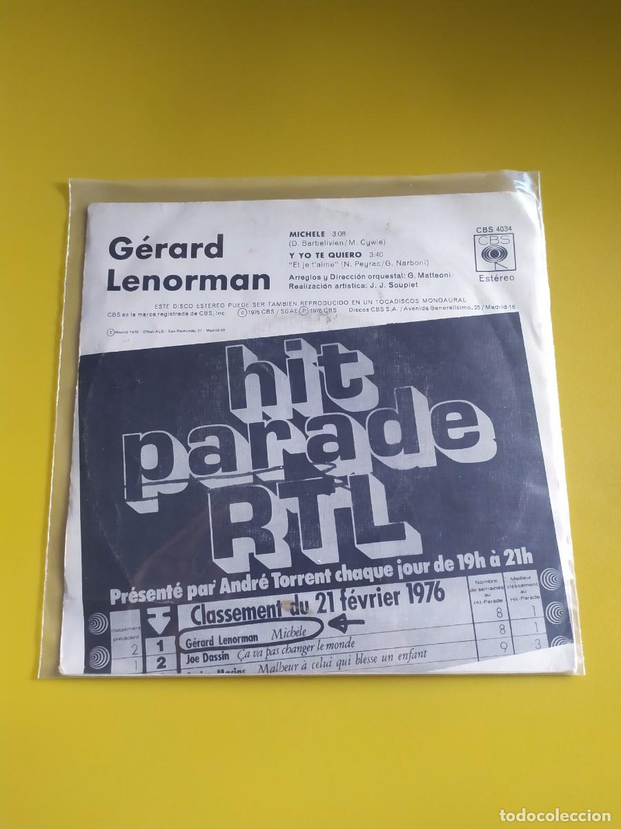 Discos de vinilo: G&eacute;rard Lenorman - Michele / Y yo te quiero 1976 - Foto 2