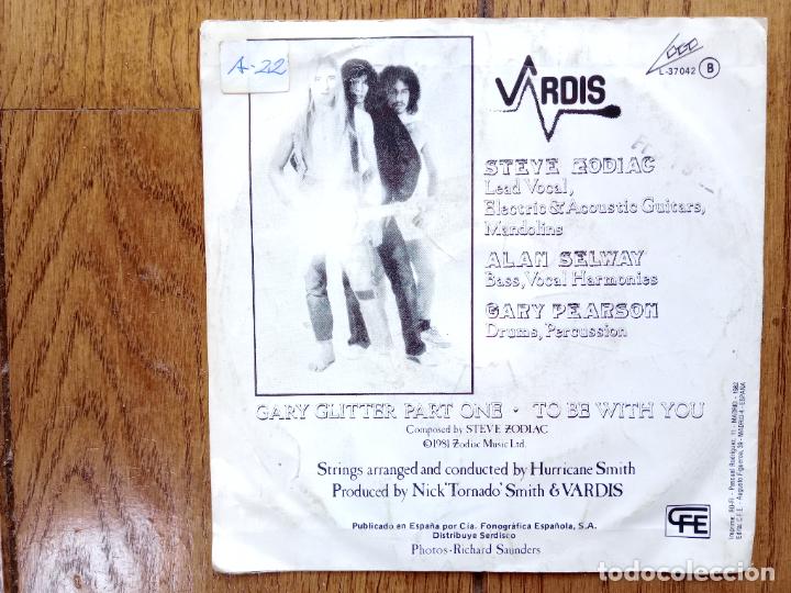 Discos de vinilo: Vardis - Gary Glitter parte one + to be with you - Foto 2