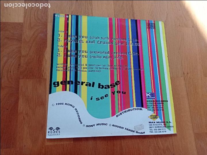 Discos de vinilo: General base-i see you.maxi espa&ntilde;a - Foto 2