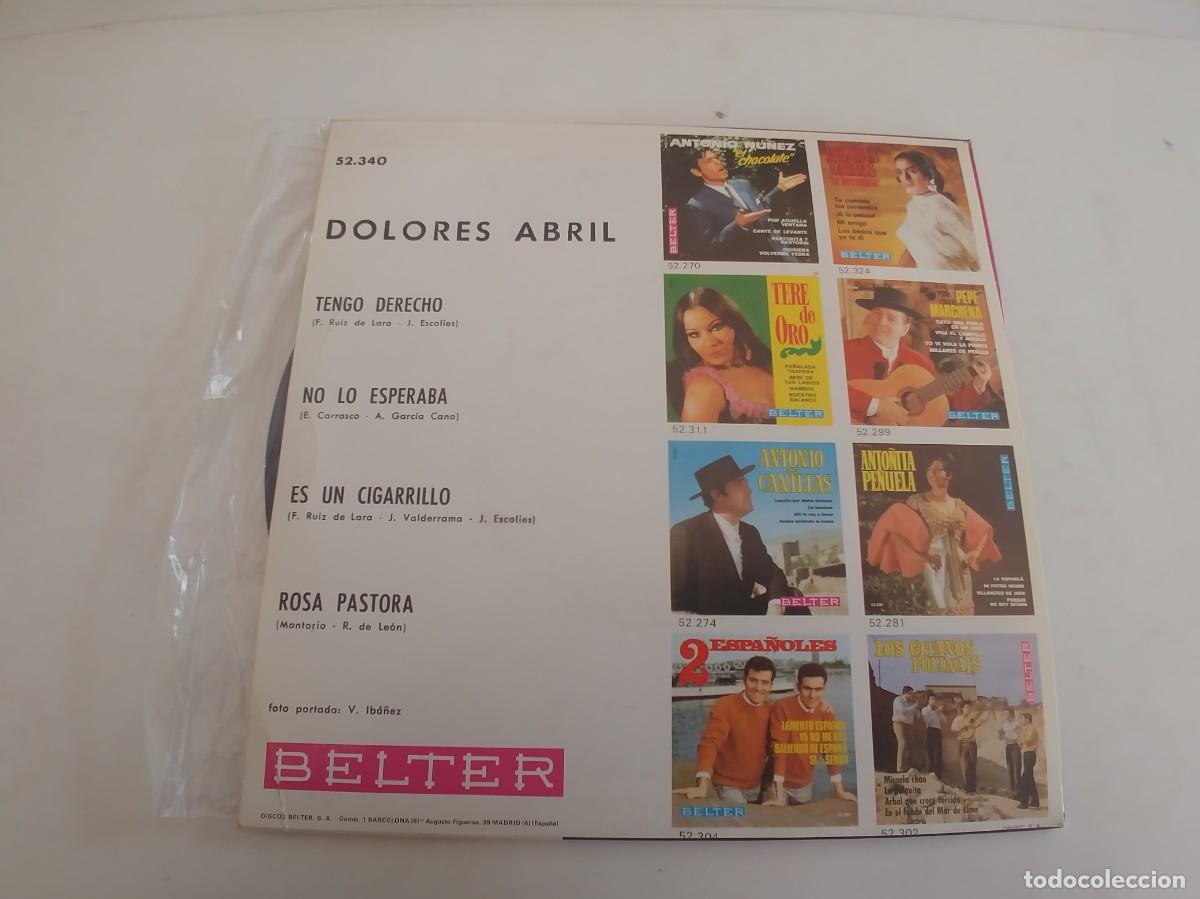 Discos de vinilo: DOLORES ABRIL-EP TENGO DERECHO +3 - Foto 2